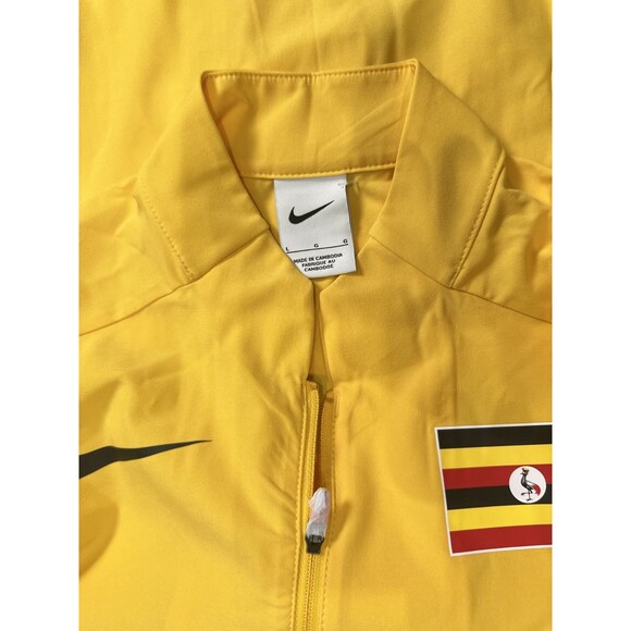 Nike Uganda International Team Issue Pro Elite Track Jacket Yellow Women' Large - Picture 10 of 10